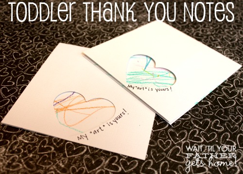 Toddler Thank You Notes