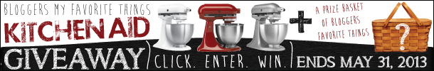 Kitchen Aid Giveaway + Bloggers Favorite Things Basket