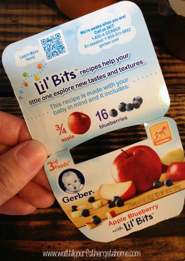 Gerber Lil' Bits are the perfect way to help your baby start to try new textures and foods #GerberChewU #GerberGift #ad #sponsored