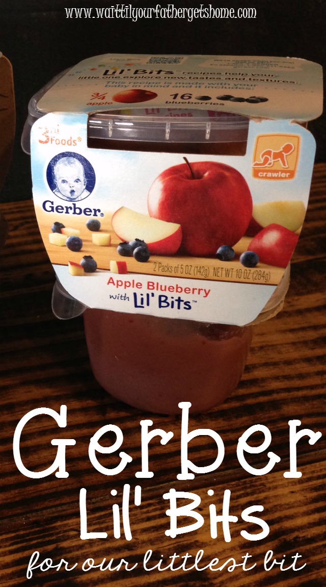 Gerber Lil' Bits are a great way to begin introducing solids to babies! #GerberGift #GerberChewU #ad #Spon