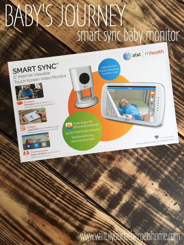 Baby's Journey Smart Sync Monitor is great for tracking stats and checking in on your little one #ATTBabyMonitor #ad #IC