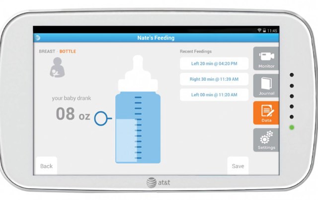 Baby's Journey Smart Sync Monitor is great for tracking stats and checking in on your little one #ATTBabyMonitor #ad #IC