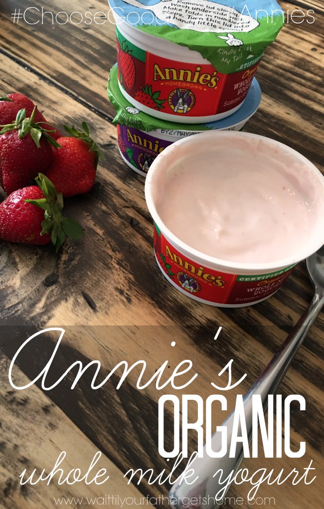 Try out the NEW flavors of Annie’s Organic Whole Milk Yogurt available at Publix! #ChooseGood #sponsored #Annies