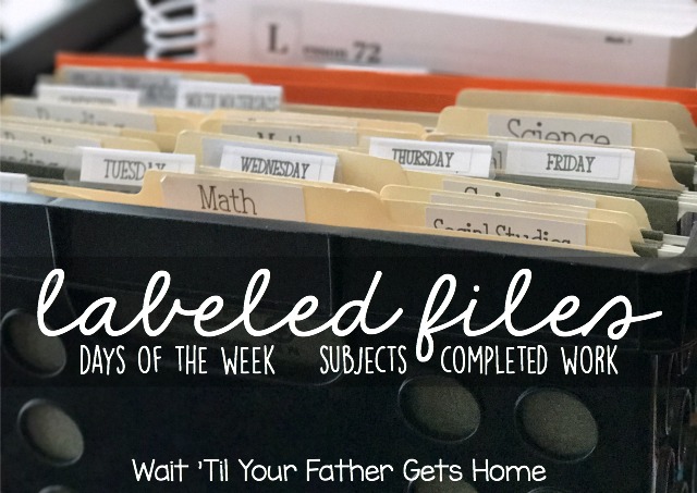 Weekly Homeschool Crate Organization System via Wait 'Til Your Father Gets Home #homeschool #homeschoolorganization #crateorganization 