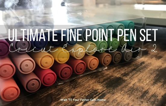 Ultimate Fine Point Pen Set from #Cricut can help you create easy and adorable thank you notes for your child's birthday party this year. #CricutMade #CricutExplore #ad #sp #UltimatePenSet #thankyoucard #coloringcard #Kids