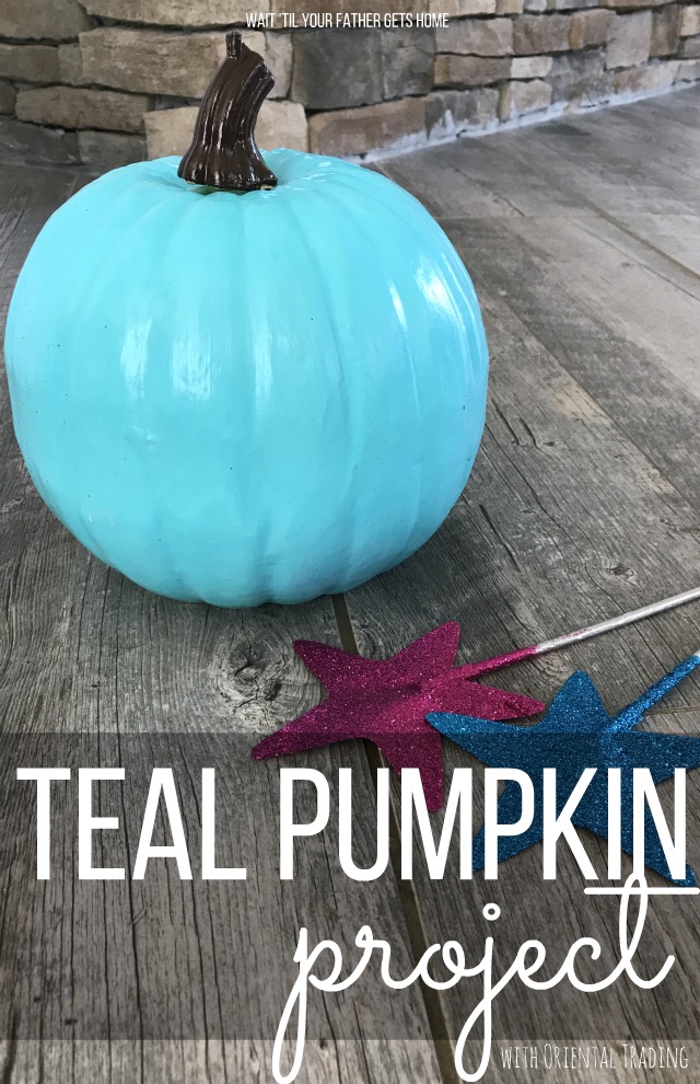 Teal Pumpkin Project goodies available NOW at @OrientalTrading via Wait 'Til Your Father Gets Home #OrientalTrading #ad #Halloween #TealPumpkinProject #foodallergies #candyfreehalloween