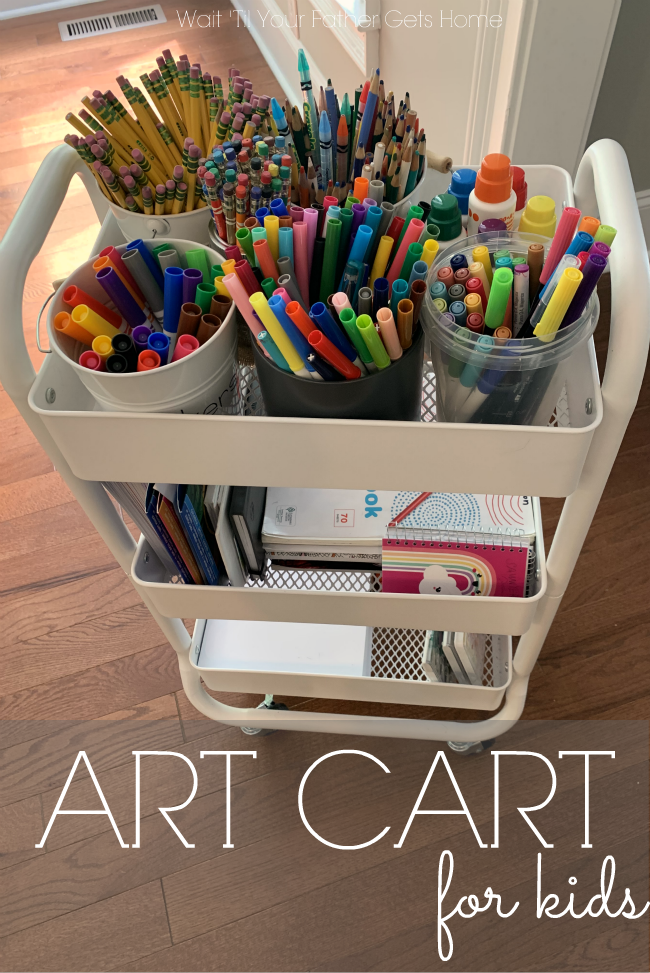 How to Make a Kids Art Cart