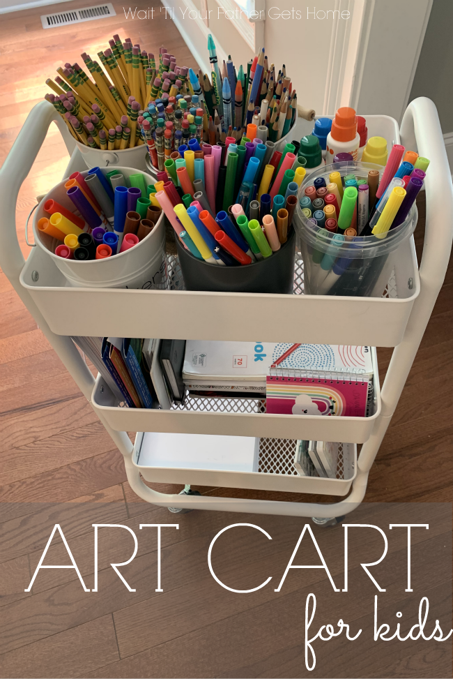 Art Cart: Organizing Kids' Art and Activity Supplies — Oh Hey Let's Play