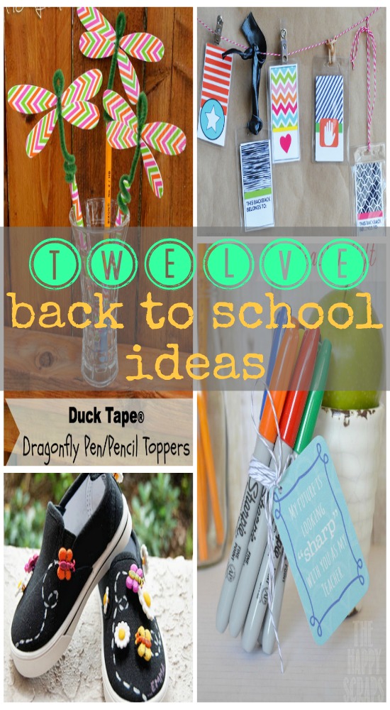 Twelve Back to #School ideas, #crafts, #projects and #gifts via www.waittilyourfathergetshome.com