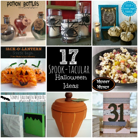 I am lovin' all of the holiday inspiration! This is my favorite time of year! Check out these 17 Spook-tacular Halloween Ideas! #halloween #features