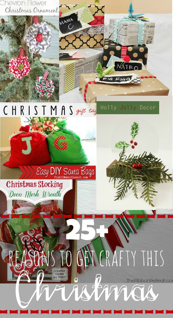 25+ Christmas Crafts and Christmas Projects via createcraftlove.com