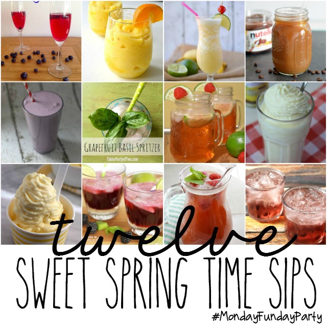 12 Sweet Spring Time Sips via #MondayFundayParty